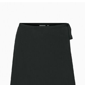 Aritzia Sunday Best Dawson Wrap Mini Skirt- Black